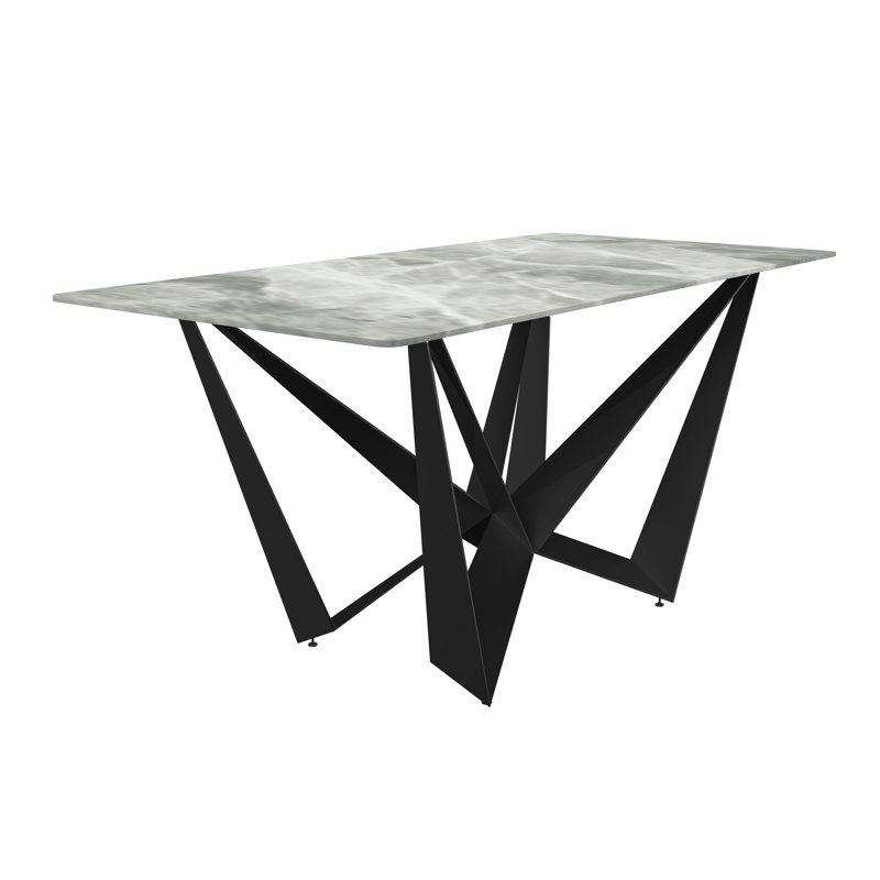 Lakshan rectangulaire L 31,5 po, L 55,11 po x L 31,5 po, Pierre gris clair