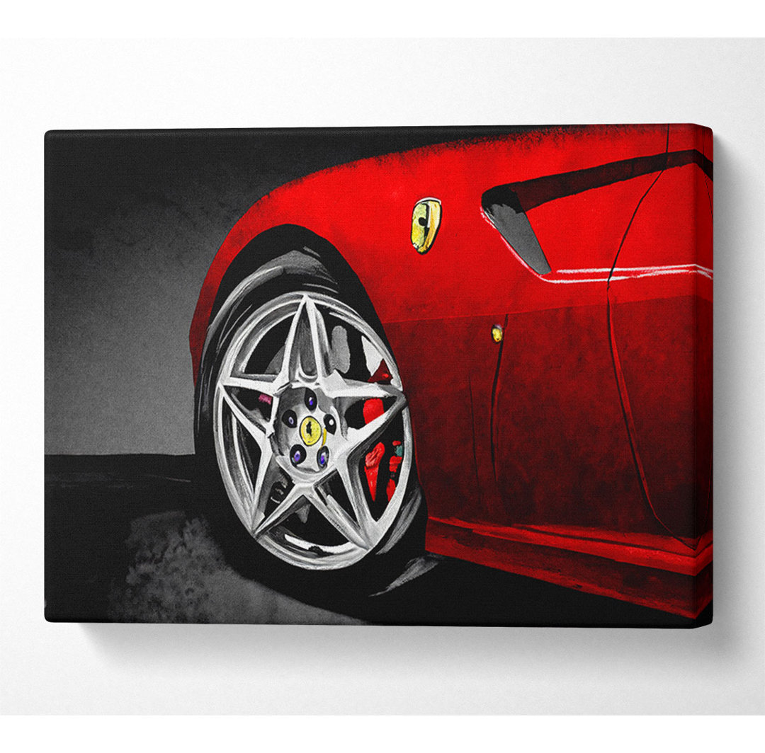 Ferrari F430 Speichenrad - Kunstdrucke auf Leinwand