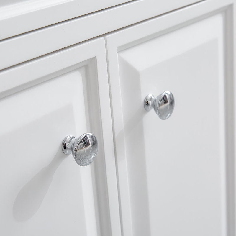 Palace 72'' W Double Vanity, Pure White, Polished Chrome