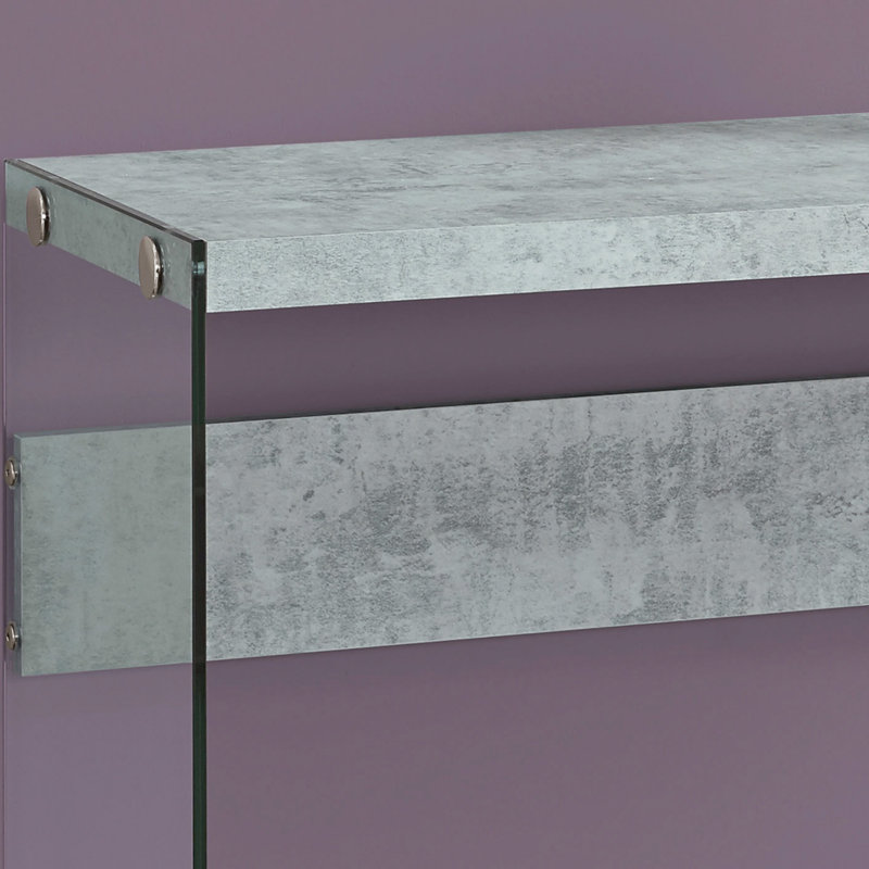 Accent Table, Console, Entryway, Narrow, Sofa, Living Room, Bedroom, Gray