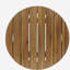 Ensemble de conversation d'extérieur en bois d'acacia et corde 3 pièces, blanc et teck