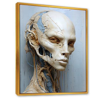 Minimalism Aliens Skull I  Aliens Canvas Prints