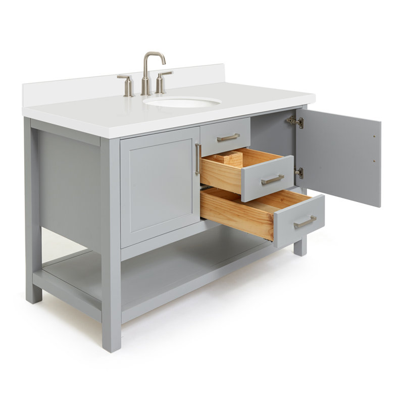 Bayhill 55'' W Single Vanity, Gray