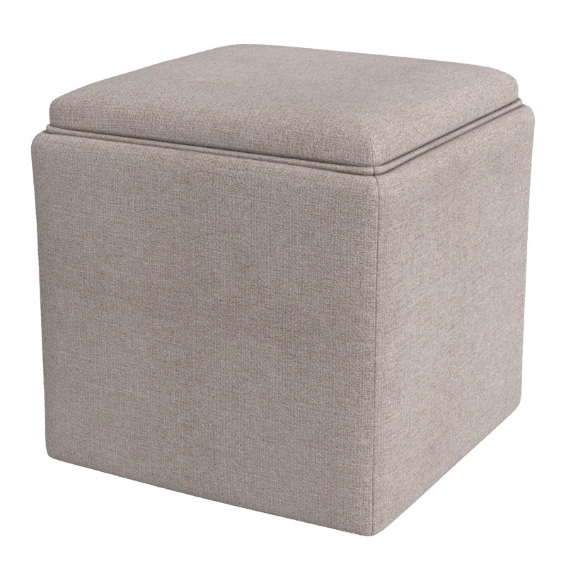 Repose-pieds avec rangement Homepop, Brun