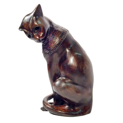 Cat Bronze Garden Statue
