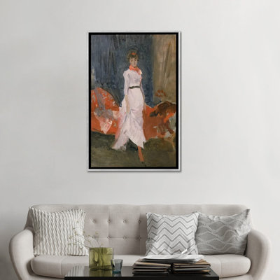 Arrangement en rose, rouge et mauve - reproduction d'art murale - toile encadrée