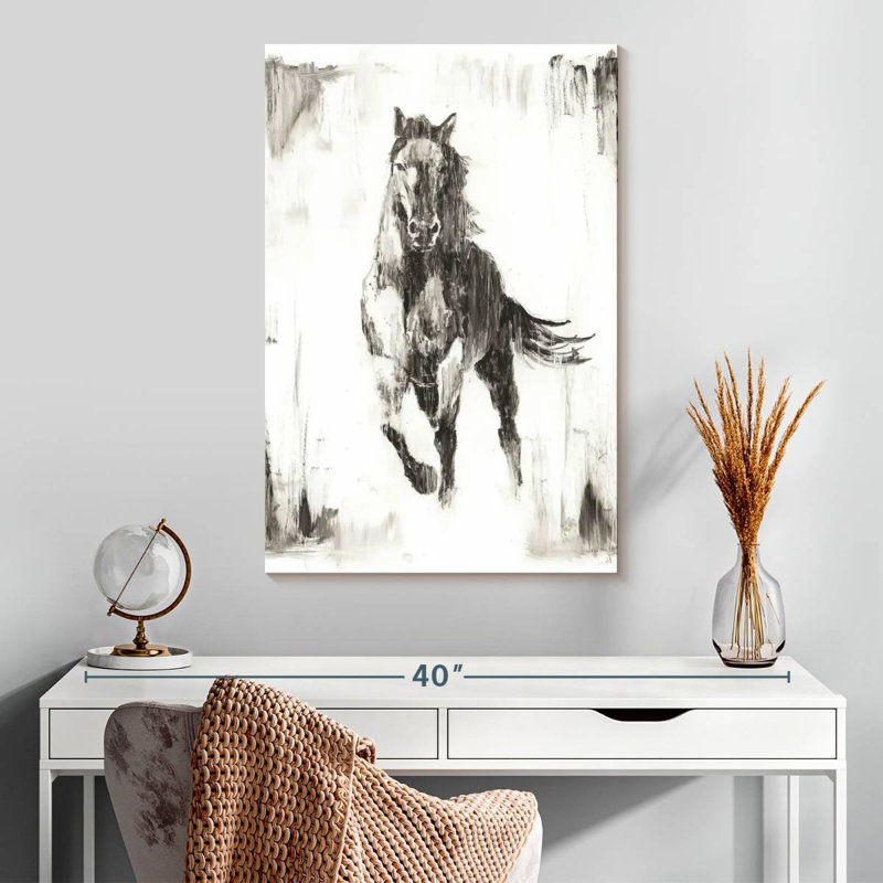 Brampt Rustic Black Stallion II, 30" H x 20" W
