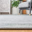 Tapis rayé touffeté à la main gris clair-1411262779