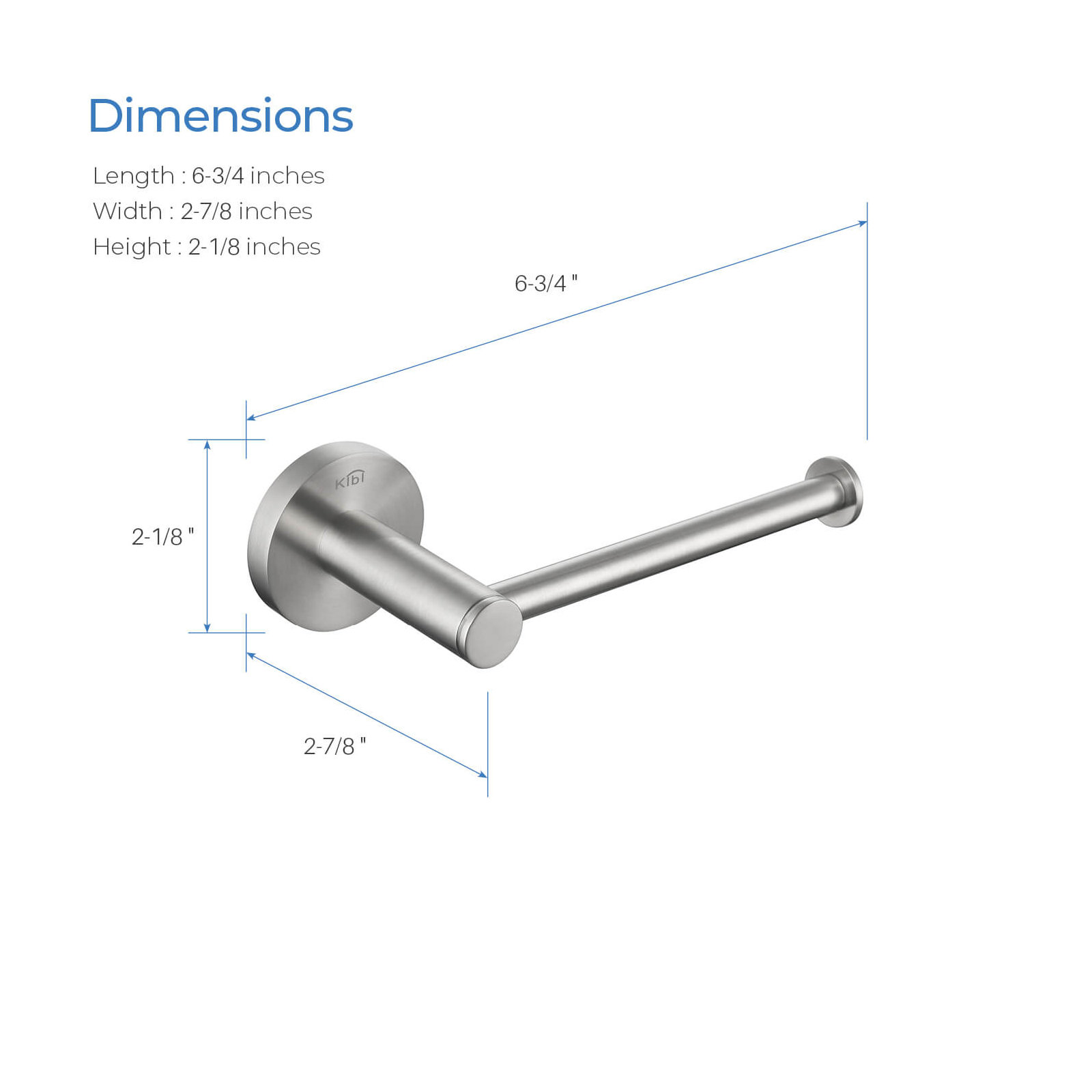 Circular Toilet Paper Holder, Brush Nickel