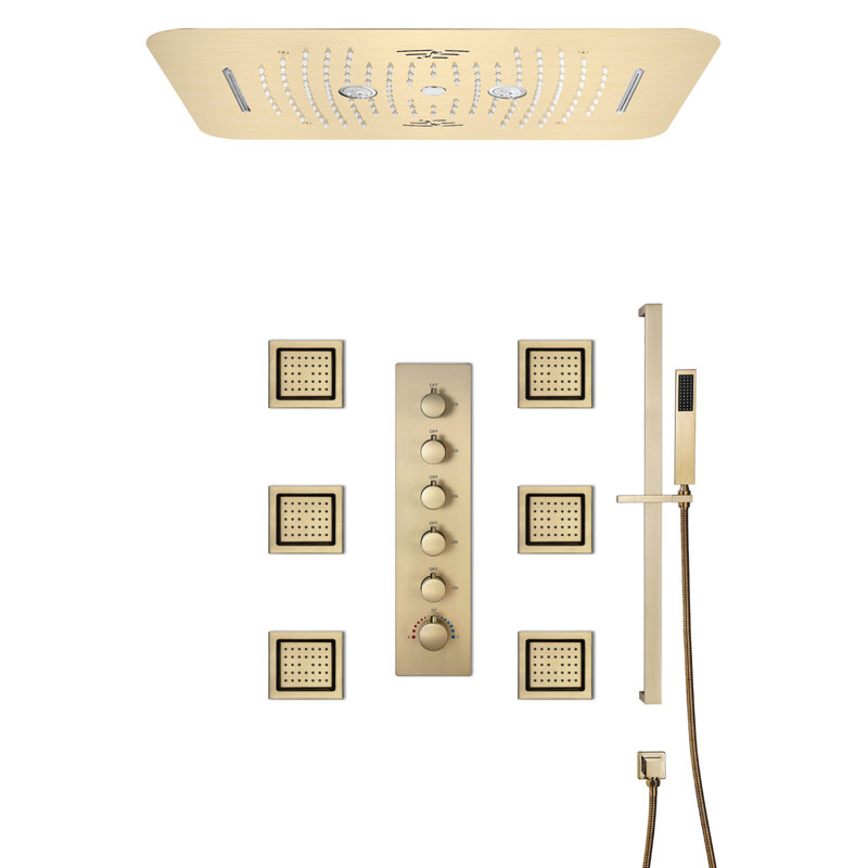Thermostatic All-In-One Kit with Rough in-Valve