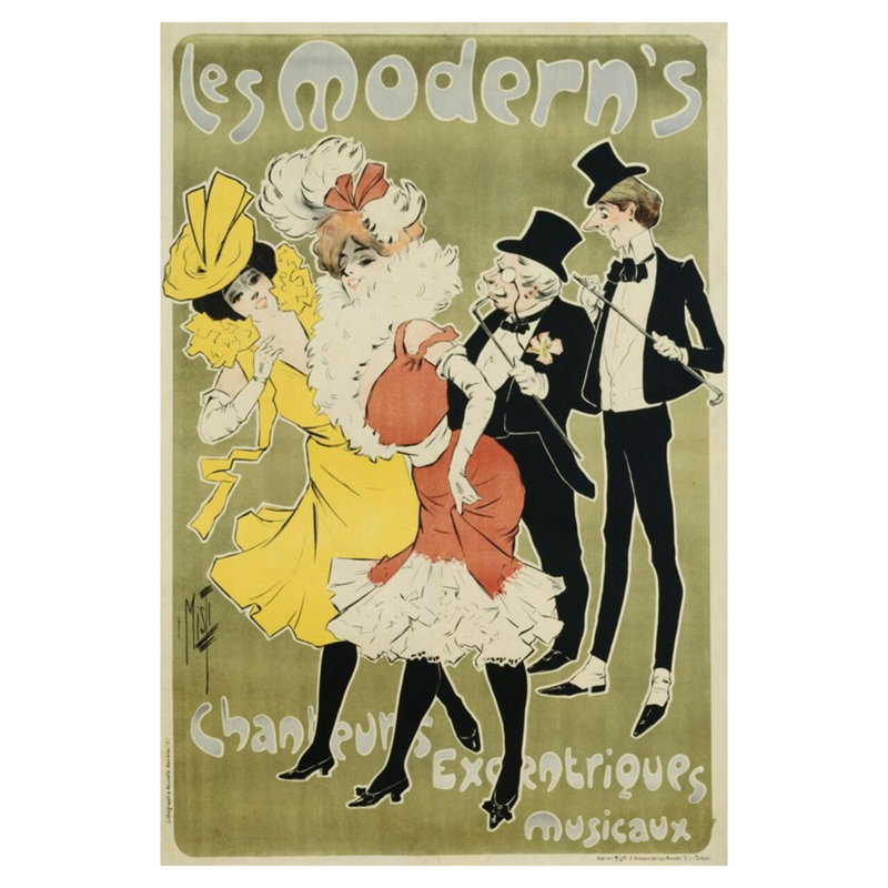 «Les Modern's» par Misti - Estampe numérique, H 40 po x l 32 po