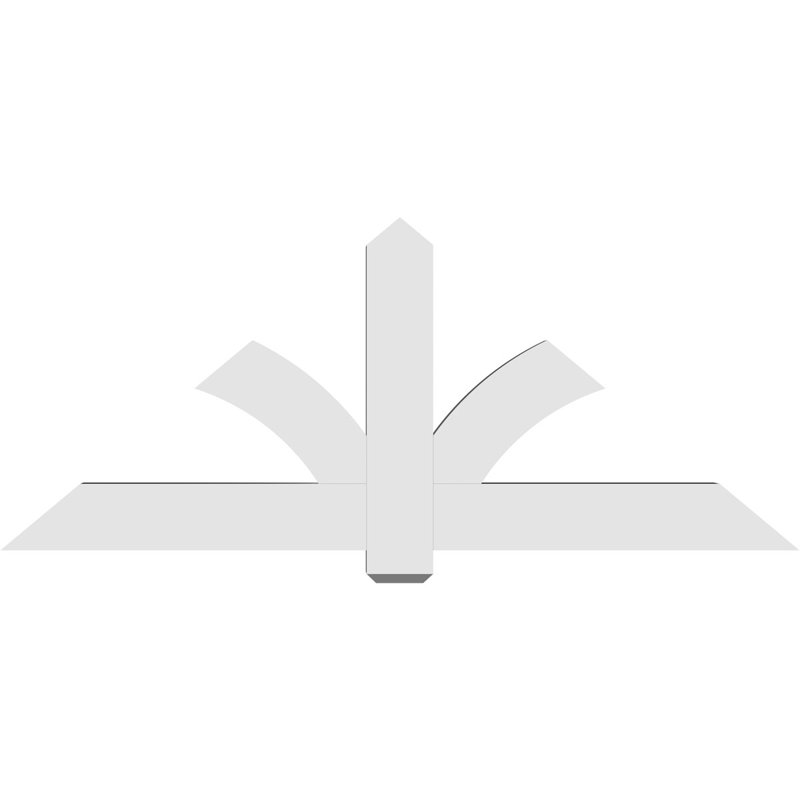 Support pour pignon en PVC Redmond, H 30 po x l 72 po (pas: 10/12), P 4 po x F 6 po