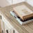 American solid wood high legged TV stand