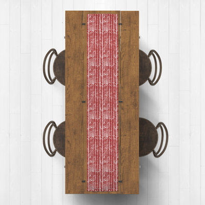 Chemin de table rectangulaire en polyester Cenya