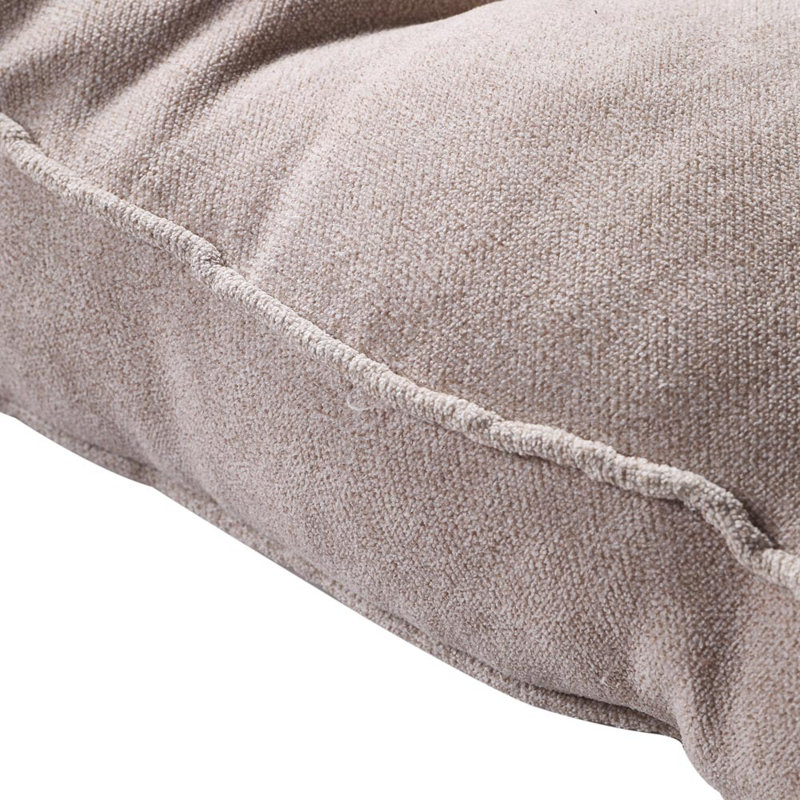 Thicken Velvet Seat Cushion, Off-White