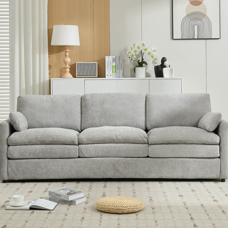 89 po Cozy rembourré 3 places surdimensionné Canapé 3 places surdimensionné Canapé à 2 places Coussin moelleux pour le salon