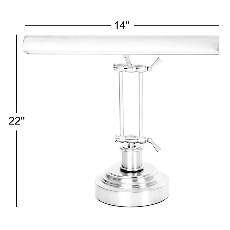 Lampe piano 16,6" cocoweb, Nickel satiné