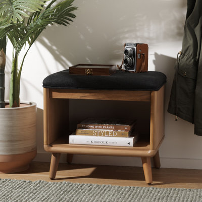 Polyester Upholstered Storage Bench