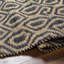 Shealy géométrique tissé à plat à la main et recyclé P.E.T. Tapis noir / brun clair-1279976806