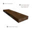 Tablette flottante en bois massif 2 pièces Dodgen-1495436510-1495436511