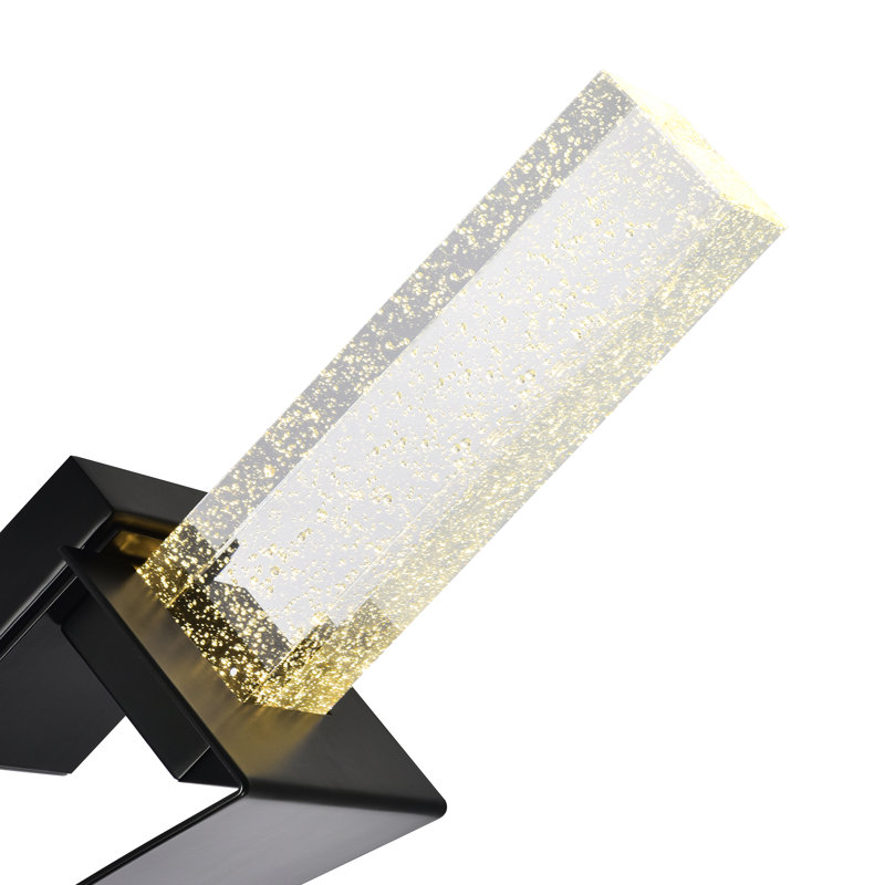 Sleek LED Wall Sconce with Black Finish For Bedroom, Hallway, Living Room – Integrated LED, No Bulb Required, Black