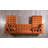 Amanda Orange Double Chaise Sectional