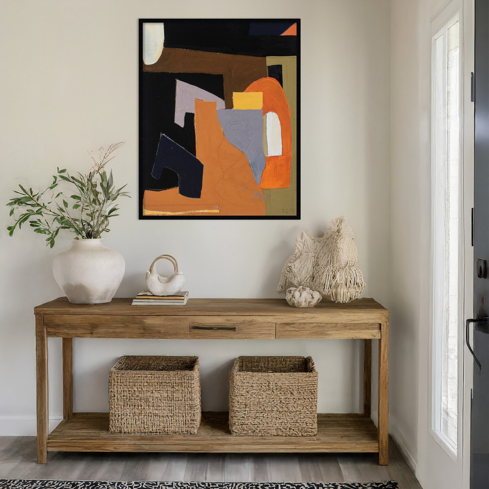 Solano "The Olive Press Room" Print, 41" H x 33" W, Black