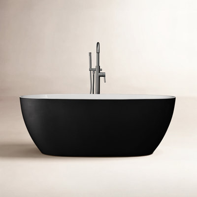 Ember 59" Freestanding Soaking Bathtub