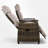 Outdoor Wicker Reclining Loveseat With Storage Table-1506533187