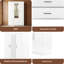Armoire à miroir 3 portes avec tablettes-1780415447