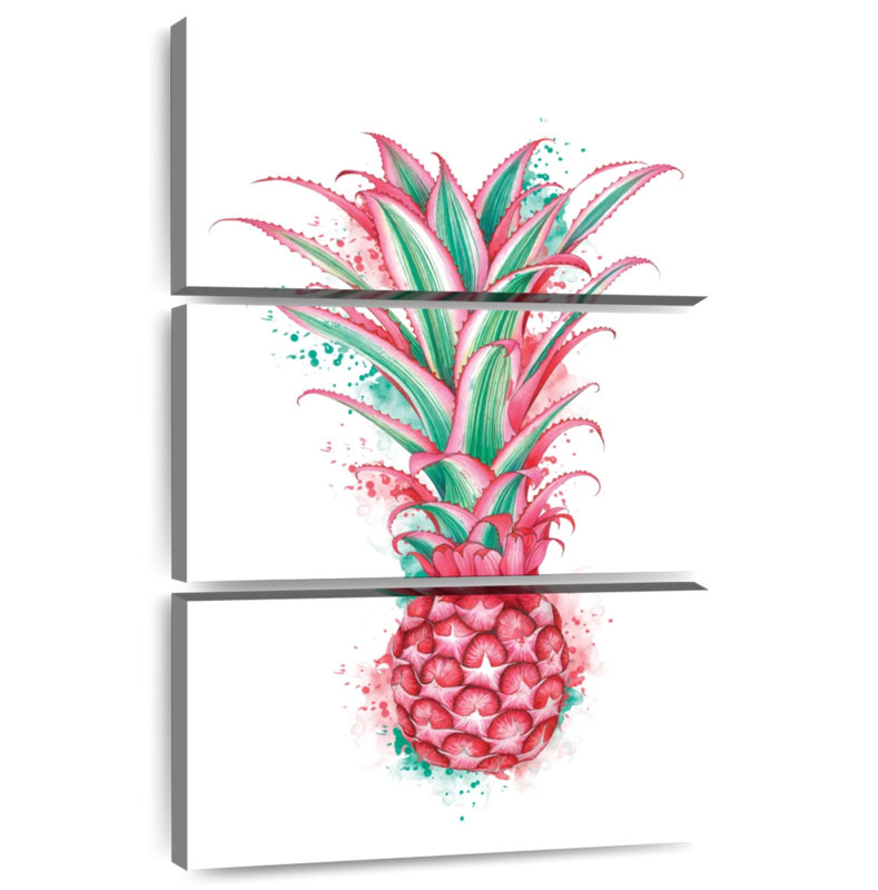 Yarlin Pink Pineapple, 50" H x 32" W