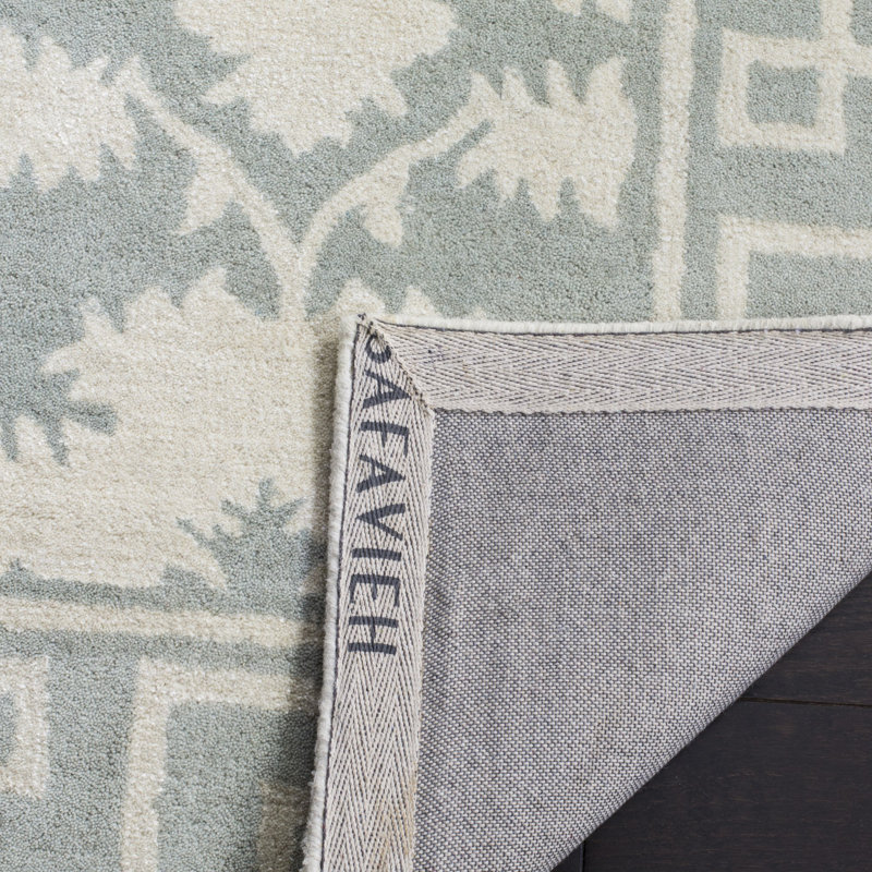 Rudra Hand Tufted Wool Oriental Rug, Square 5'