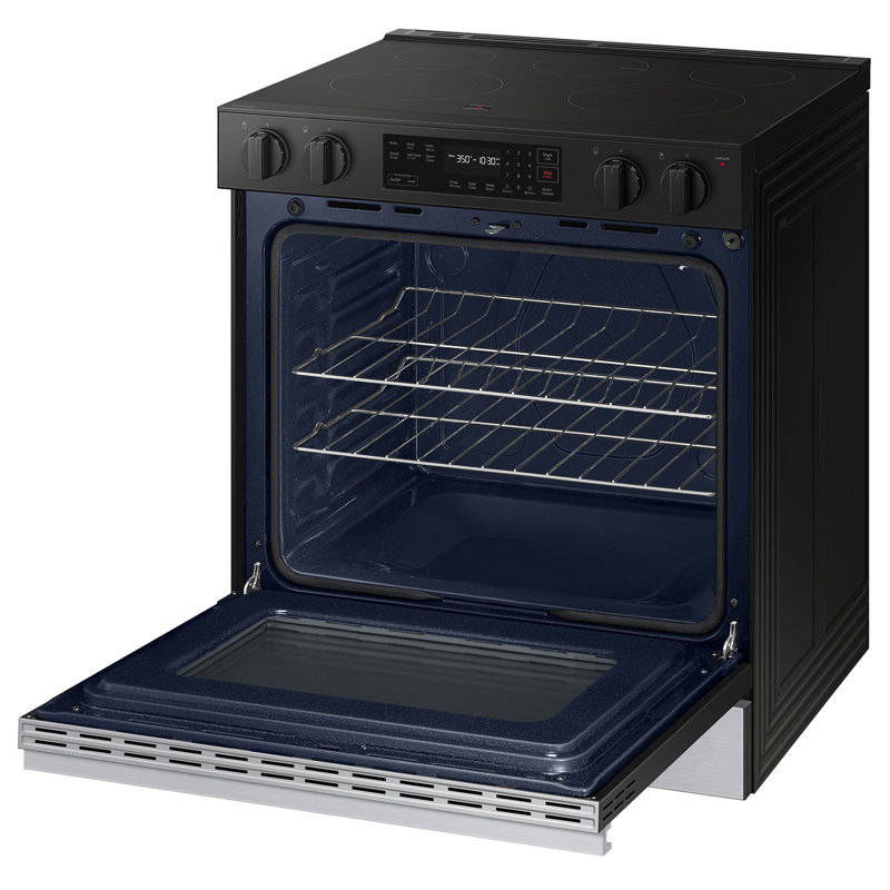 Samsung Bespoke Smart Slide-In Electric Range 6.3 cu. ft. with Precision Knobs, Stainless Steel