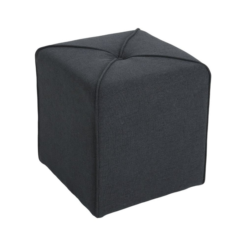 Repose-pieds Cassella, Polyester gris anthracite foncé