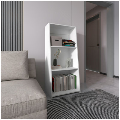 Bibliothèque H 47 ", 3 tablettes, blanc