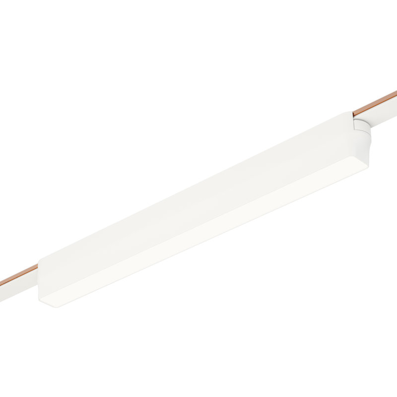 Continuum LED Adjustable Track Head, White, 1.5" H x 1" W x 13.5" D