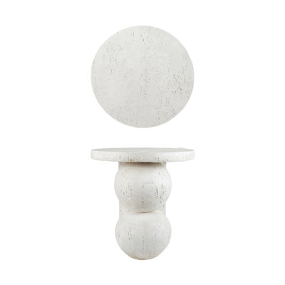 Table d'appoint en résine et poudre de pierre