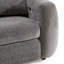 Brevig - Canapé moderne en tissu gris avec 2 fauteuils inclinables