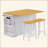 Large Kitchen Island With 2 Bar Stools, Power Outlet,Door Internal Storage Rack, Kitchen Storage Cart On 5 Wheels With Drop Leaf, 5 Open Side Racks, 3 Drawers, For Kitchen,Dining Room-694138597
