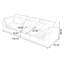 Coussin modulaire blanc en polyester