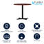 Table de conférence polyvalente ronde 36 po - Table de réunion pour le bureau-650011150