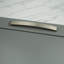 Brushed Nickel Curved Bow D-Bar Handles-128905870