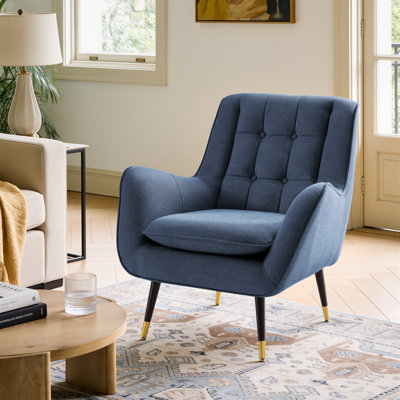 Brianne 30.31'' W Tufted Upholstered Accent Armchair