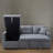 Upholstered 85 " L-Shaped Sofa Bed-991915566