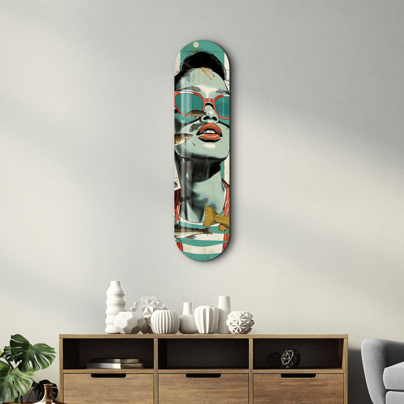 Peinture décorative en verre trempé