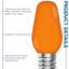 0,5 W, ampoule DEL à intensité variable C7 DEL, base-86128123
