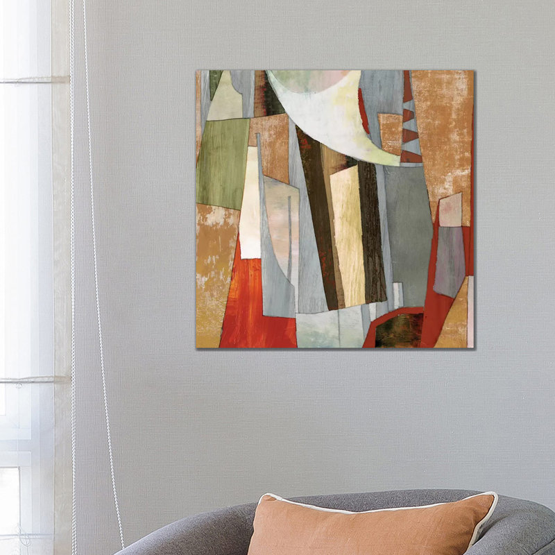 Landscape Collage - Wrapped Canvas Painting, 66.04 cm H x 66.04 cm W x 3.175 cm D