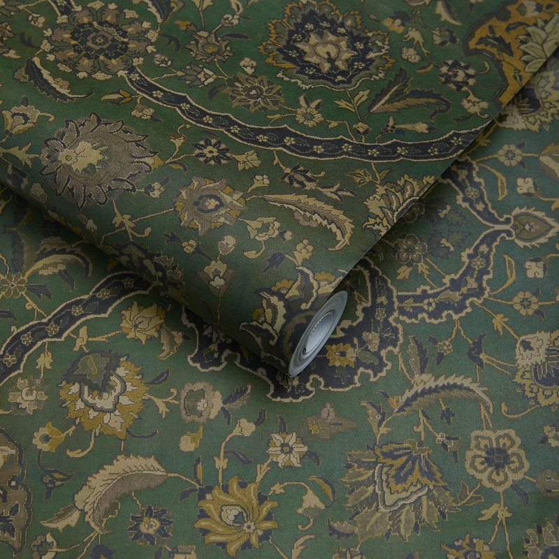 Zanjan Wallpaper - Juniper Green