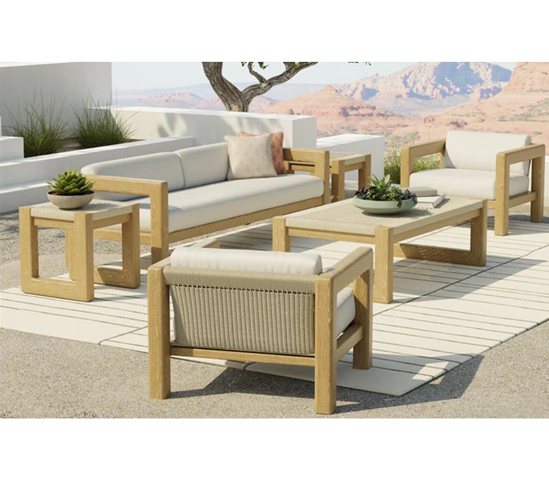 Sedona Outdoor Square Teak Side Table