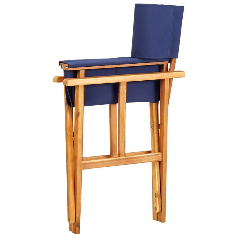 Aaraiz Folding Director Chair, Blue, Brown